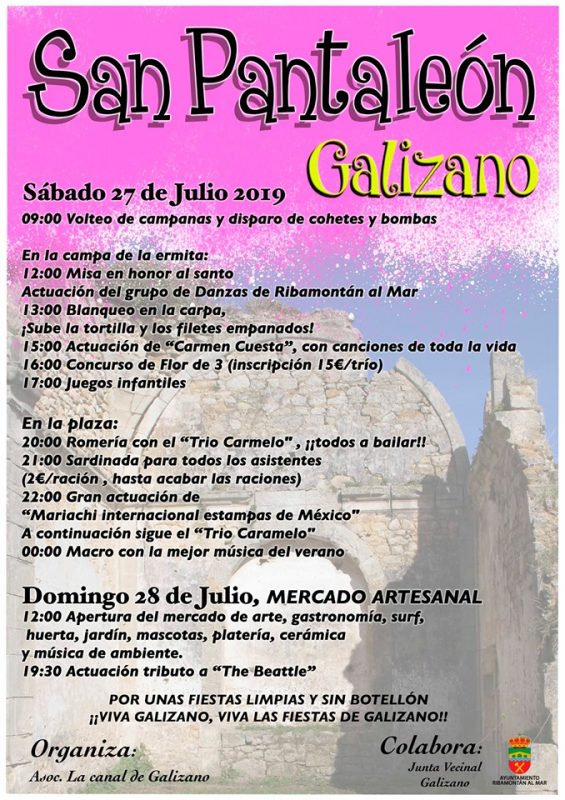Fiestas de San Pantaleón en Galizano 2019