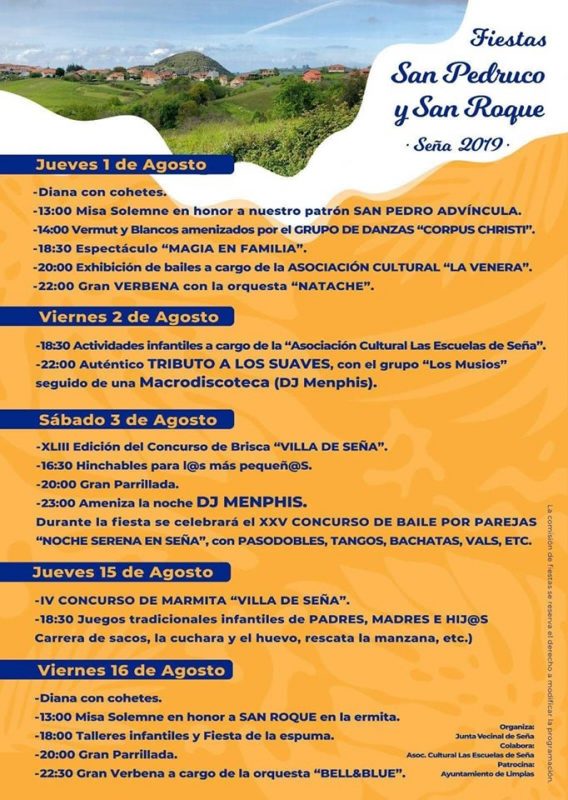 Fiestas de San Pedruco y San Roque en Seña 2019