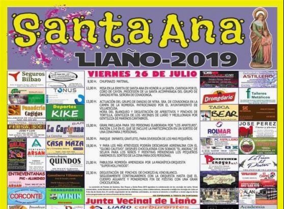 Fiestas de Santa Ana en Liaño 2019
