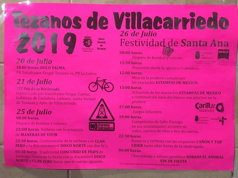 Fiestas de Santa Ana en Tezanos de Villacarriedo 2019