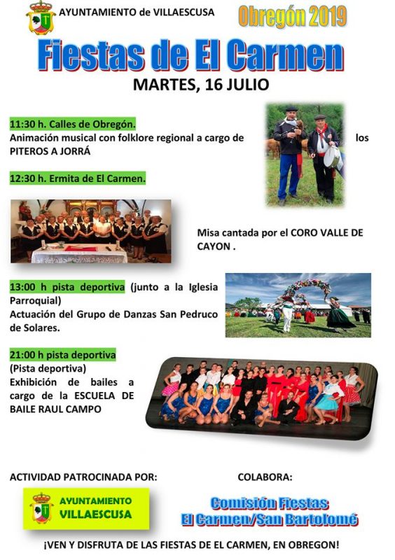 Fiestas del Carmen en Obregón 2019