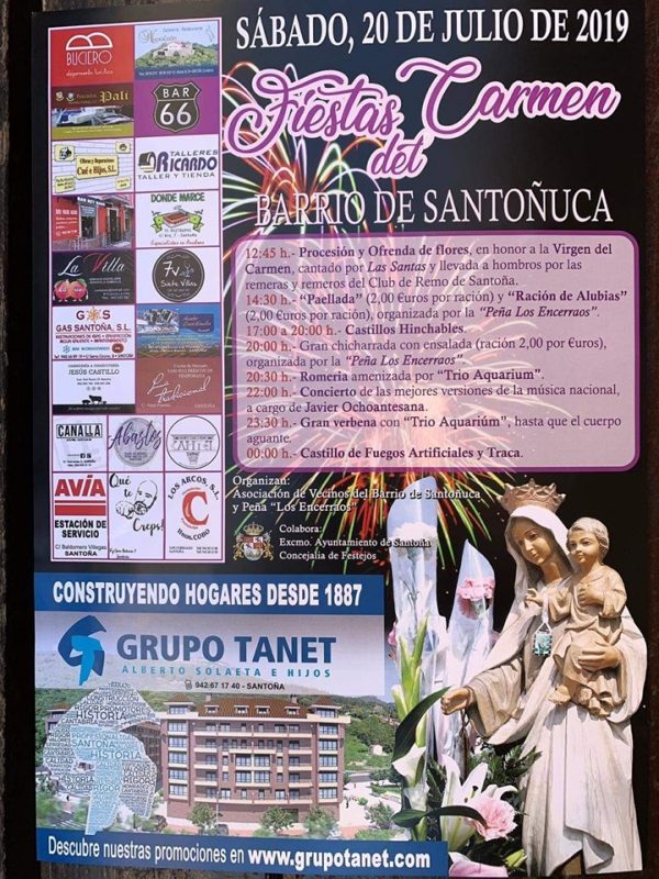 Fiestas del Carmen en el Bº Santoñuca de Santoña 2019