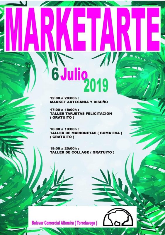 Marketarte en el Bulevar Altamira de Torrelavega