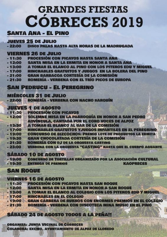 Fiestas de Cóbreces 2019