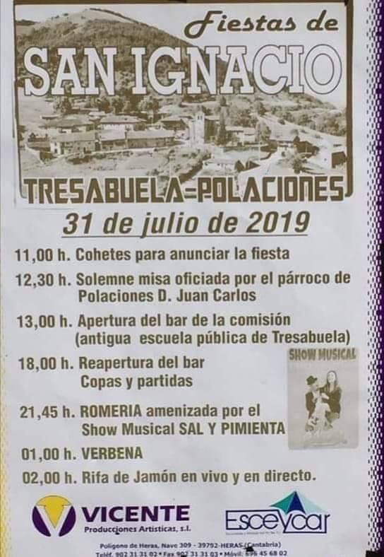 Fiestas de San Ignacio 2019 en Tresabuela