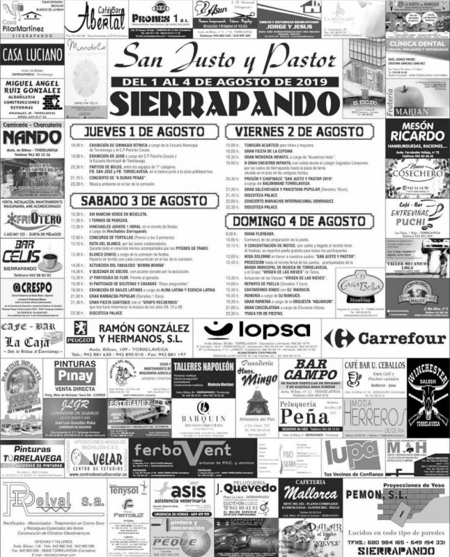 Fiestas de San Justo y Pastor 2019