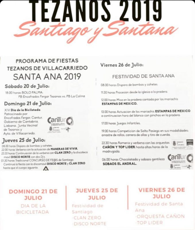 Fiestas de Tezanos de Villacarriedo 2019
