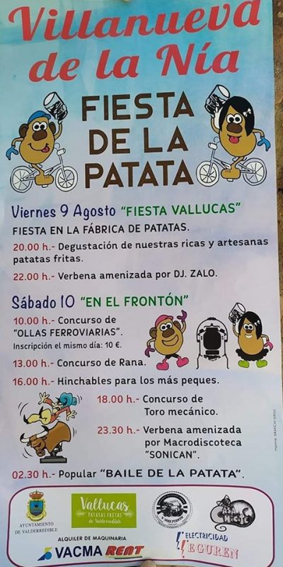Fiesta de la Patata en Villanueva de la Nía 2019