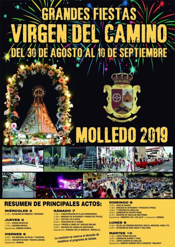 Fiestas Virgen del Camino en Molledo 2019