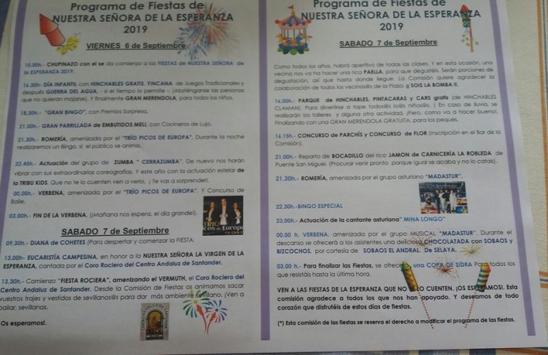 Fiestas de La Esperanza en Villapresente 2019