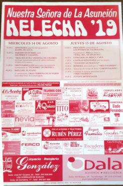 Fiestas de Nuestra Señora de La Asunción en Helecha 2019