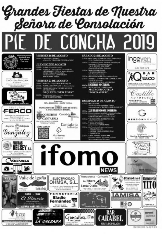 Fiestas de Nuestra Señora en Pié de Concha 2019