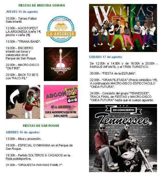 Fiestas de Nuestra Señora y San Roque en Argoños 2019