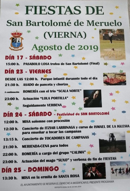 Fiestas de San Bartolomé en Vierna,Meruelo 2019
