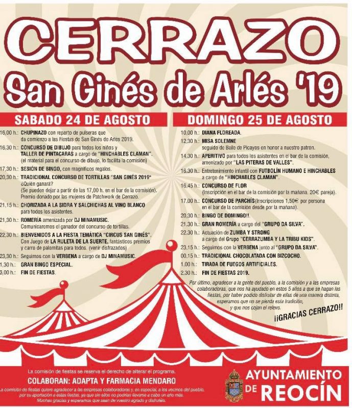 Fiestas de San Ginés de Arlés en Cerrazo 2019
