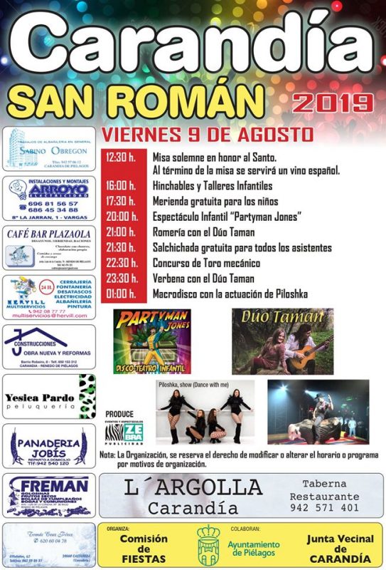 Fiestas de San Román en Carandía 2019