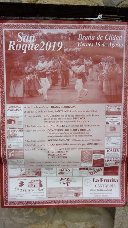 Fiestas de San Roque en La Braña de Cildad,Alfoz de Lloredo 2019