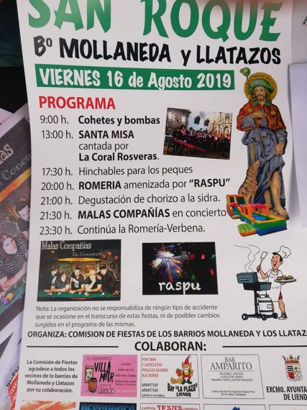 Fiestas de San Roque en Liendo 2019