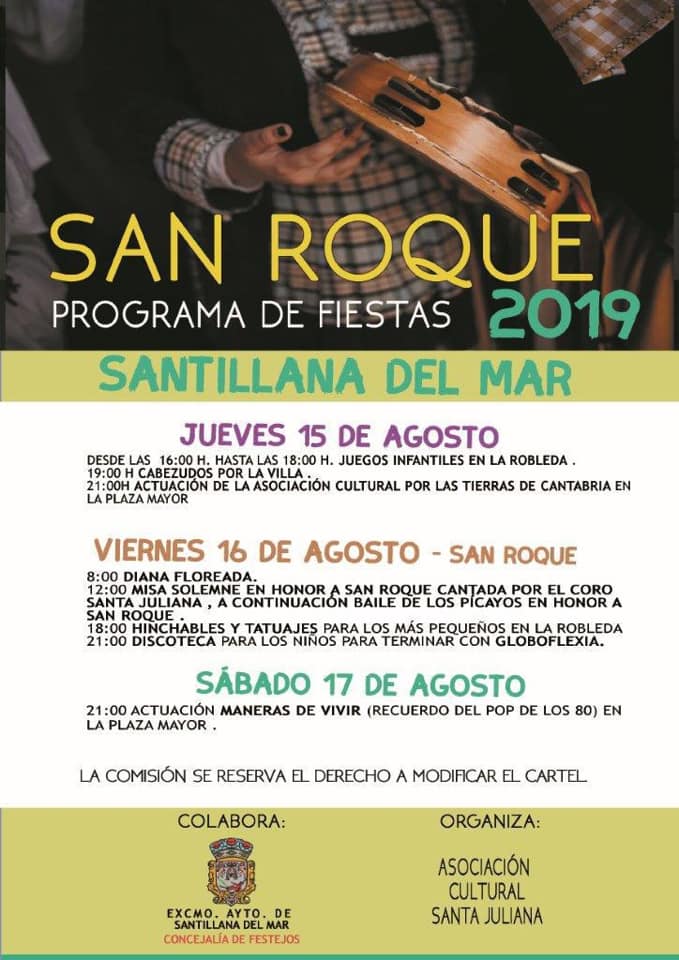 Fiestas de San Roque en Santillana del Mar 2019