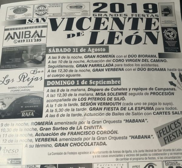 Fiestas de San Vicente de León en Arenas de Iguña 2019