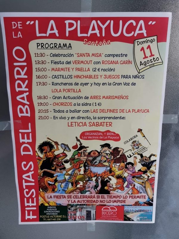 Fiestas del Barrio de la Playuca en Santoña 2019