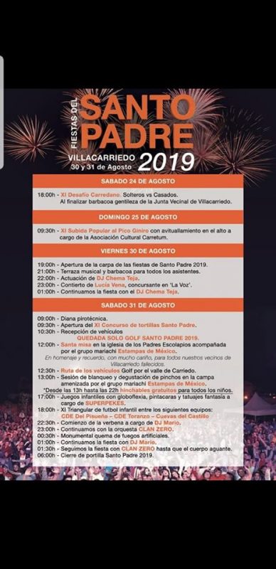 Fiestas del Santo Padre en Villacarriedo 2019