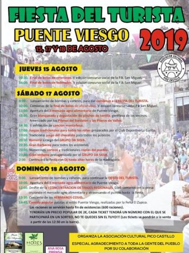 Fiestas del Turista en Puente Viesgo 2019
