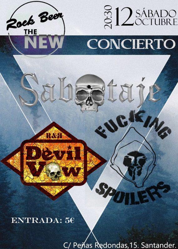 Concierto Sabotaje, Devil Vow y Fucking Spoilers