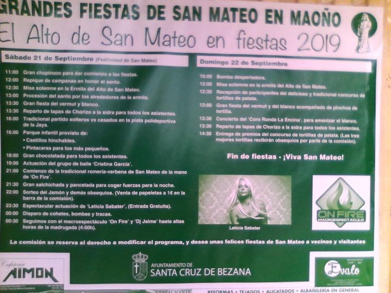 Fiestas de San Mateo 2019 en Maoño