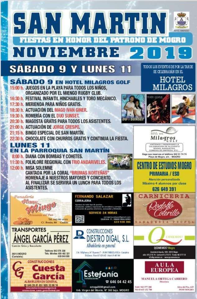 Fiestas de San Martín 2019 en Mogro