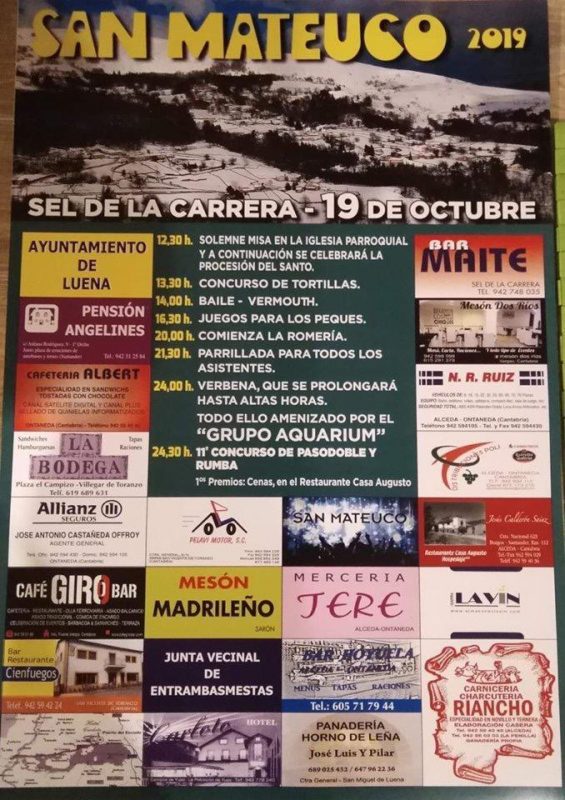 Fiestas de San Mateuco 2019 en Luena