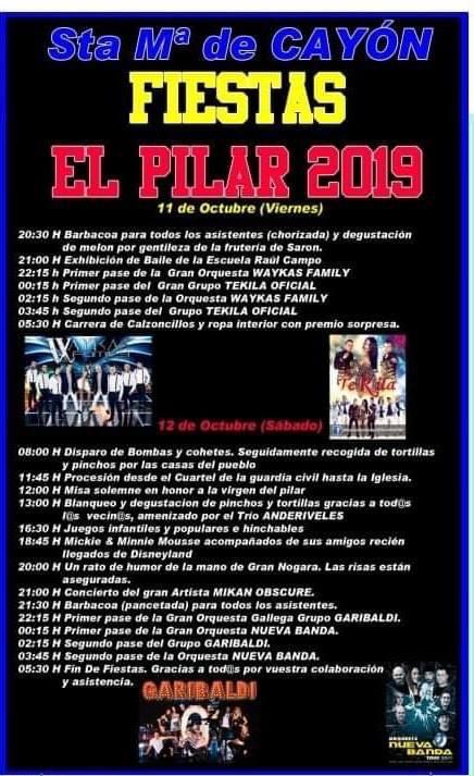 Fiestas del Pilar 2019 en Cayón