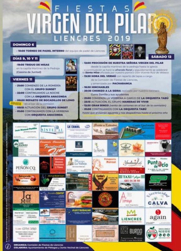 Fiestas Virgen del Pilar 2019 en Liencres