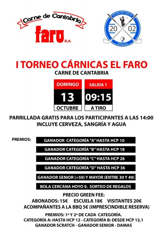 I Torneo de Golf Cárnicas el Faro