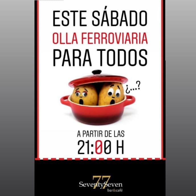 Olla ferroviaria gratis en el Seventy Seven de Sarón