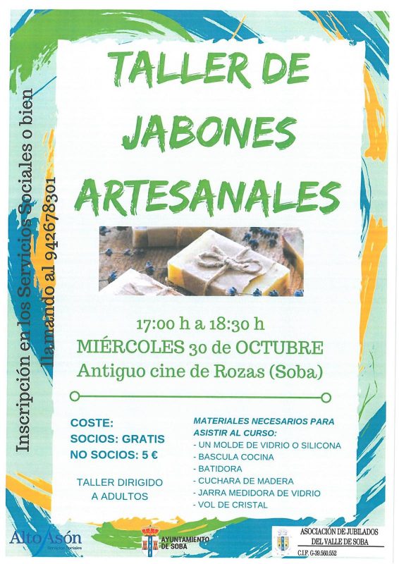 Taller de jabones artesanales en Soba