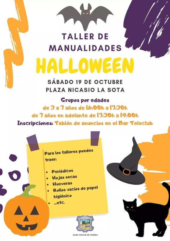 Taller de Manualidades de Halloween en Otañes
