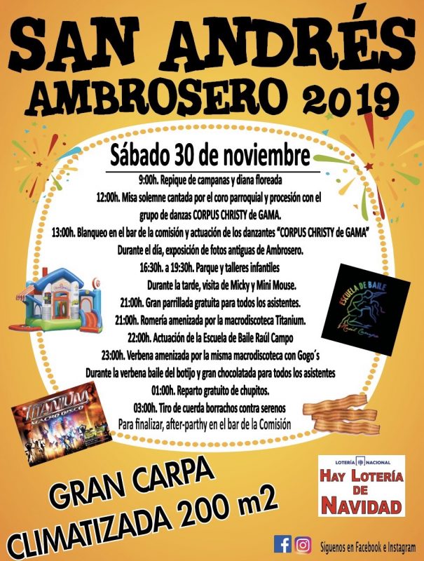Fiestas de San Andrés en Ambrosero 2019