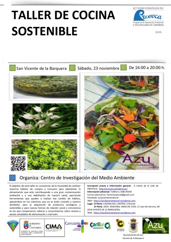 TALLER DE COCINA SOSTENIBLE