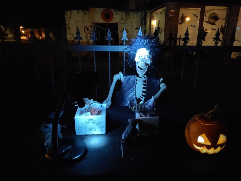 Cortiguera se volcó con Halloween