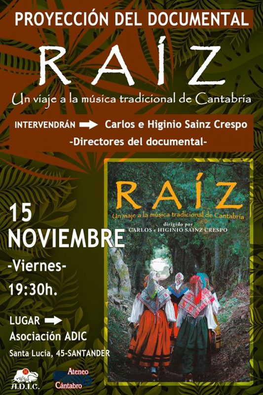 Proyección del documental Raíz