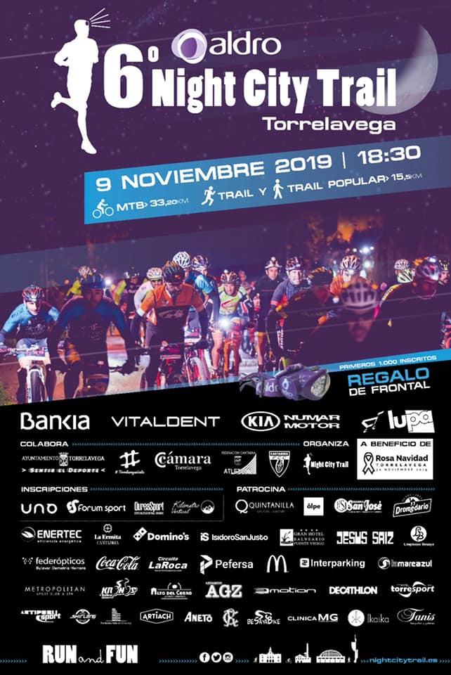 VI Night City Trail en Torrelavega