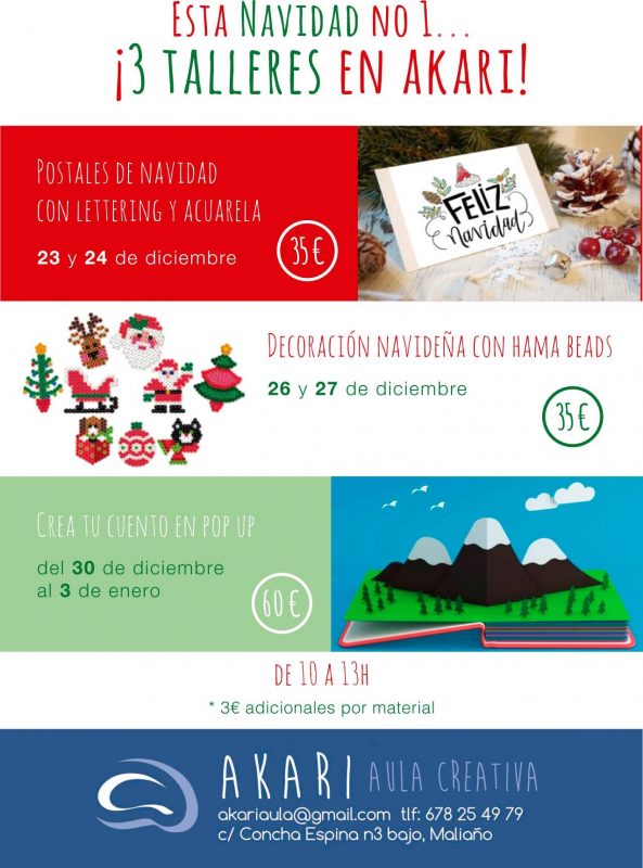Talleres de Navidad en Akari