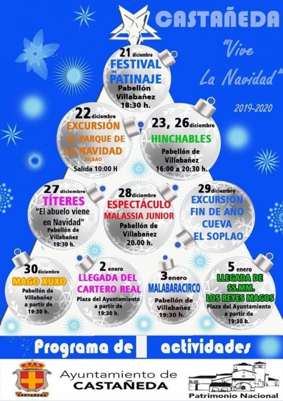 Actividades de Navidad 2019 en Castañeda