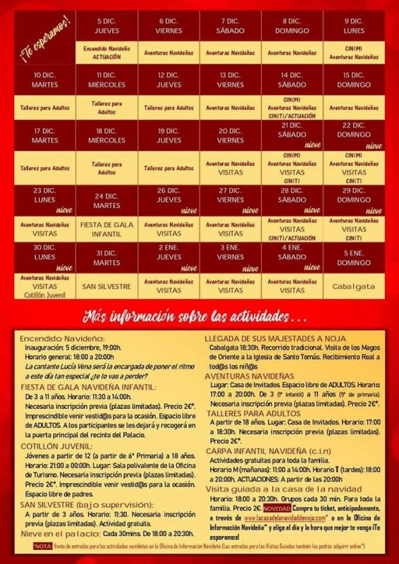 Actividades de navidad 2019 en Noja
