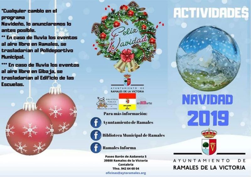 Actividades para navidad 2019 en Ramales de la Victoria