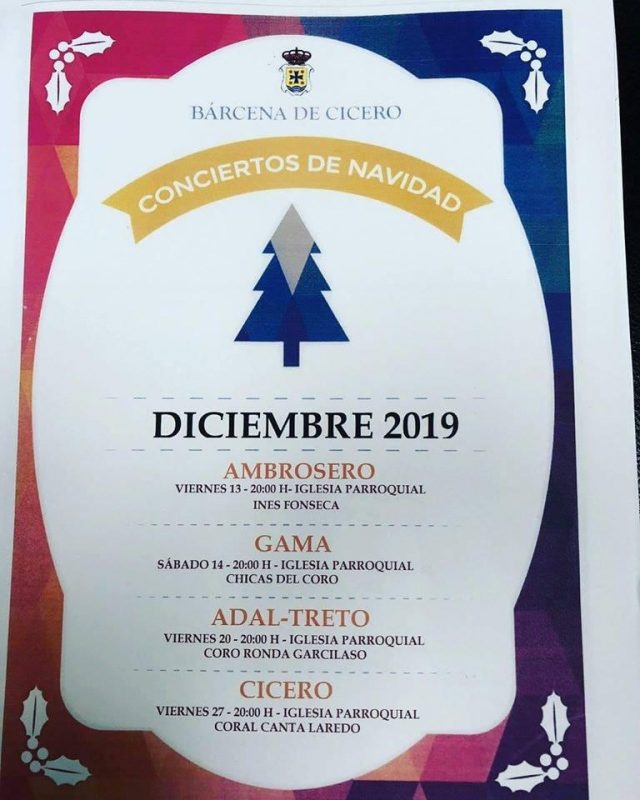 Conciertos de navidad en Bárcena de Cicero