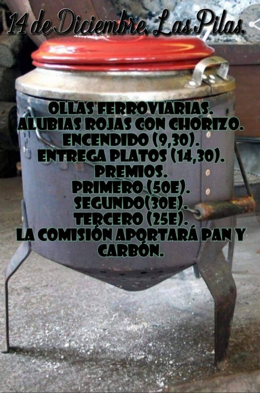 Concurso de ollas ferroviarias en Las Pilas