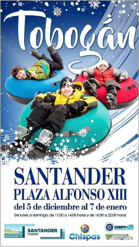 Tobogán navideño 2019 en Santander