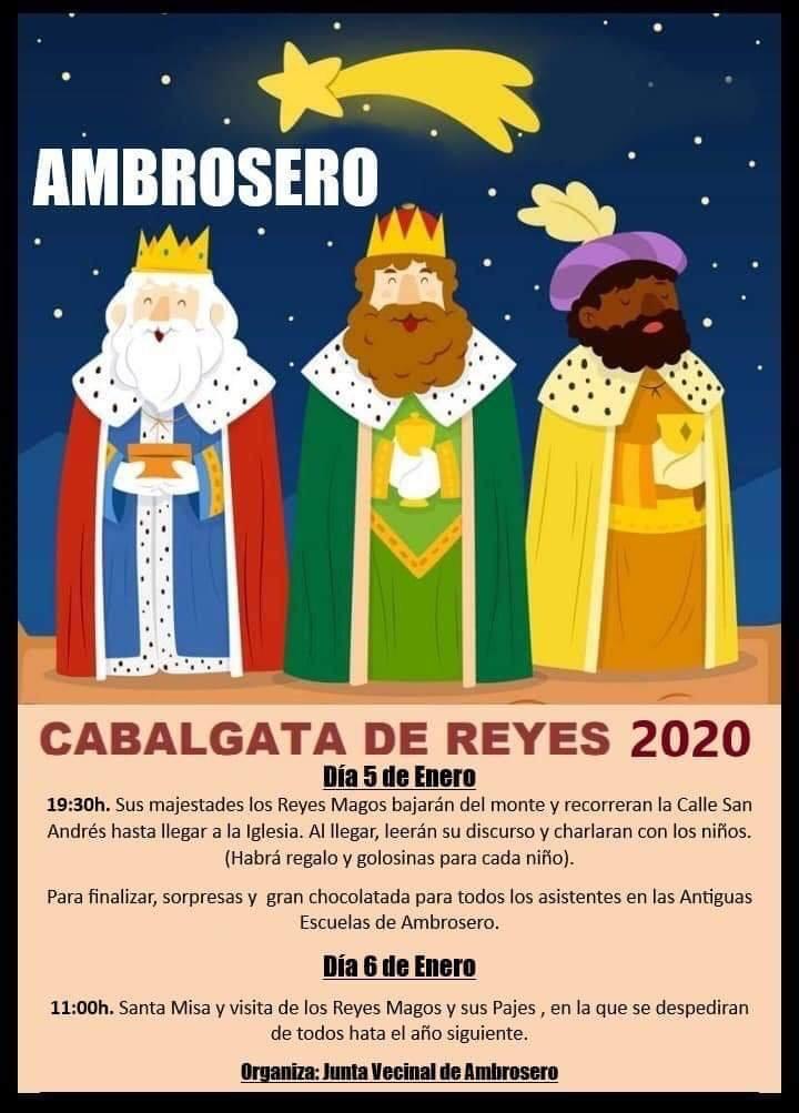 Cabalgata de los Reyes Magos 2020 en Ambrosero